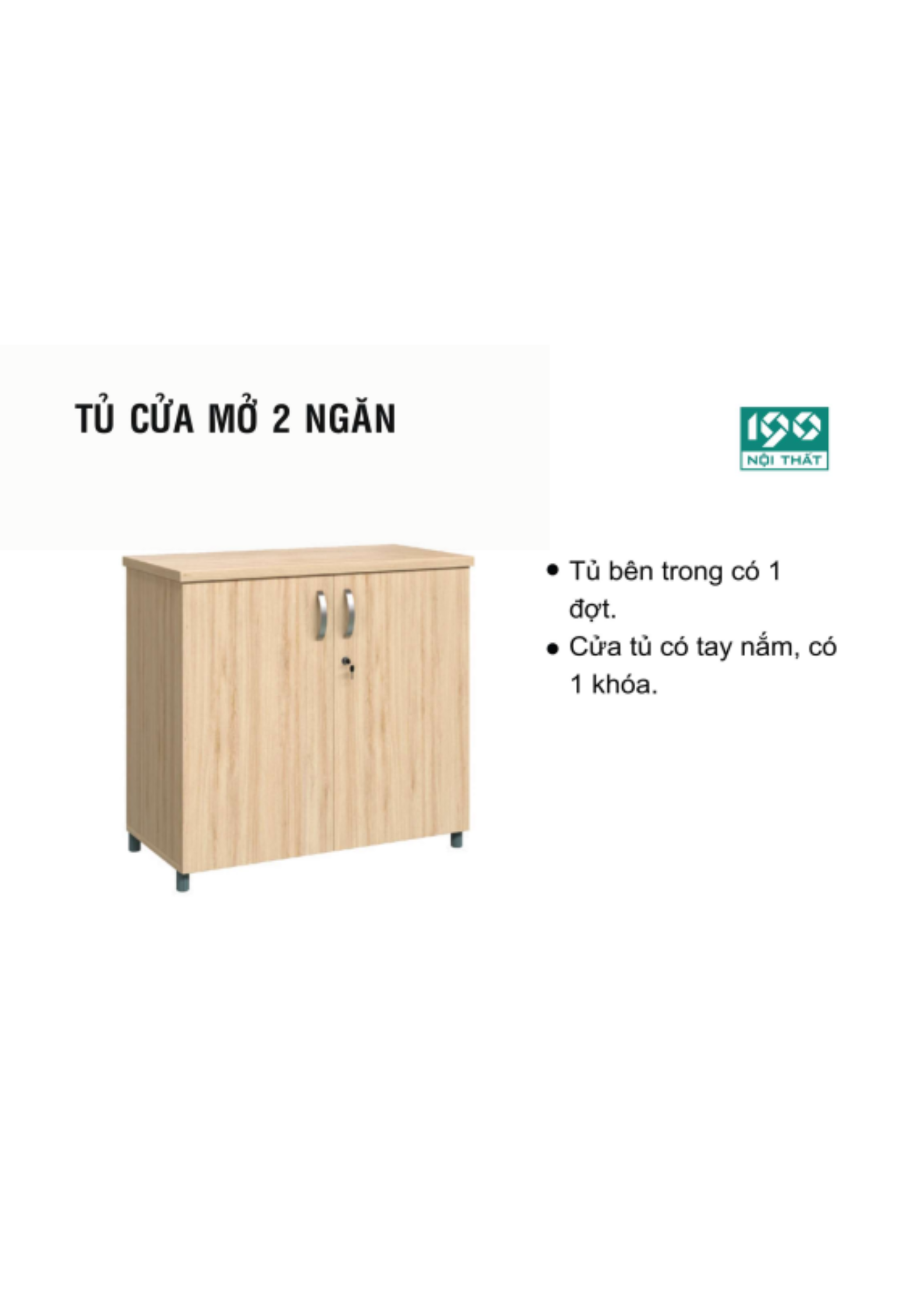 TỦ CỬA MỞ 2 NGĂN